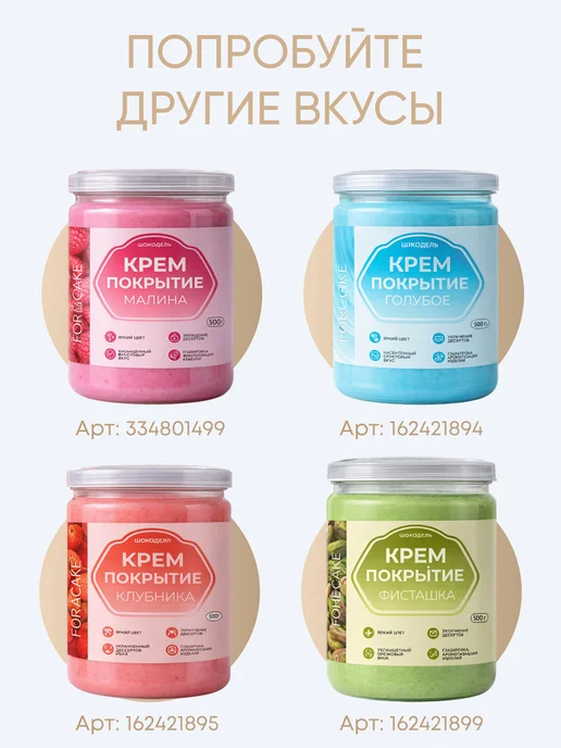 Шокодель Ганаш готовое крем покрытие начинка для торта белая 500г, 500 г, фото 8