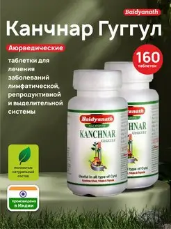 Канчнар Гуггулу при варикозе, детокс 2 б по 80 таб Baidyanath 162510857 купить за 499 ₽ в интернет-магазине Wildberries