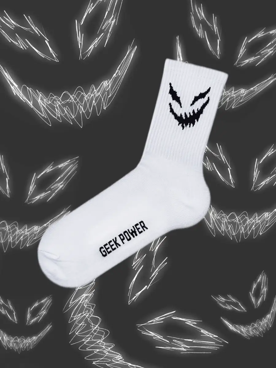 Носки аниме дед инсайд панк гуль альт редан дрилл y2k GEEK POWER SOCKS  162510887 купить за 288 ₽ в интернет-магазине Wildberries