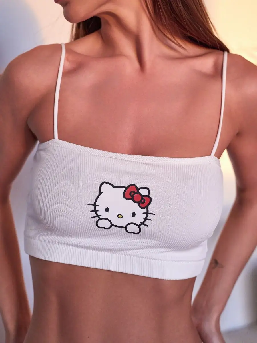 Топ на тонких бретелях HelloKitty Hello Kitty 162543328 купить в  интернет-магазине Wildberries