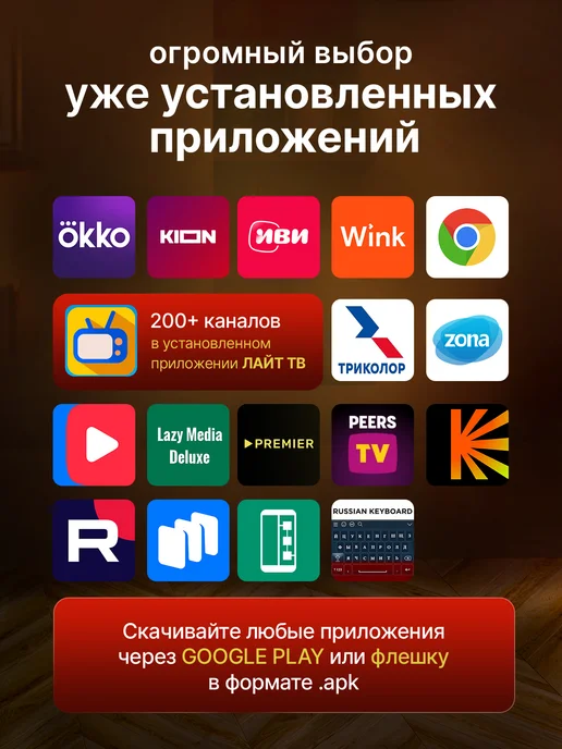 Wally Приставка для телевизора андроид с smart tv 2 16, вариант, фото 3