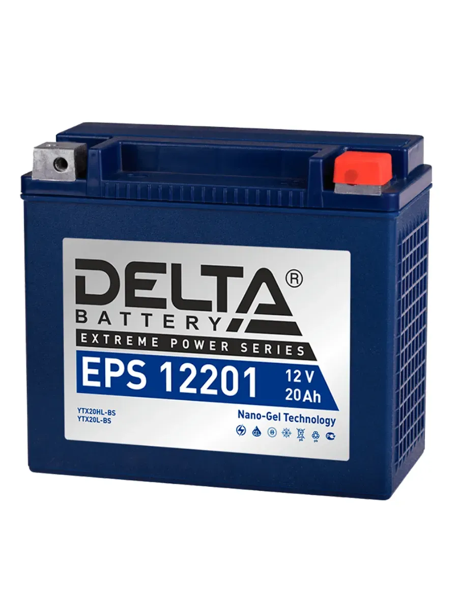 Аккумулятор Delta EPS 12V 20Ah Nano-Gel 12201