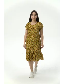 Платье женское летнее штапельное больших размеров SHUNGAR 162646582 купить за 1 326 ₽ в интернет-магазине Wildberries