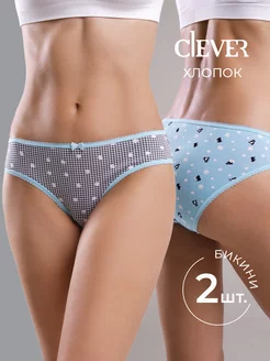 Набор трусов бикини 2шт CLEVER WEAR 162687884 купить за 445 ₽ в интернет-магазине Wildberries