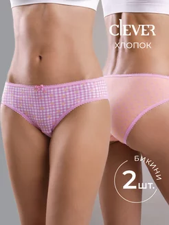 Набор трусов бикини 2шт CLEVER WEAR 162687885 купить за 378 ₽ в интернет-магазине Wildberries