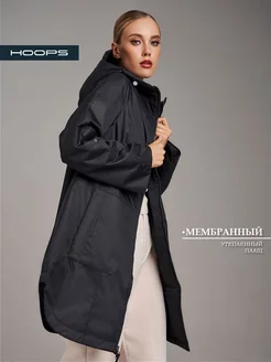 Плащ с капюшоном утепленный до колена HOOPS 162738139 купить за 9 765 ₽ в интернет-магазине Wildberries