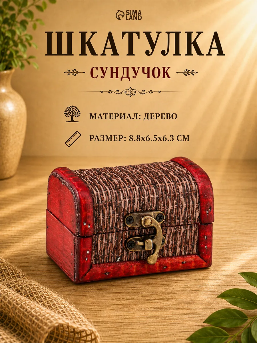 Шкатулка Плетенка для хранения мелочей