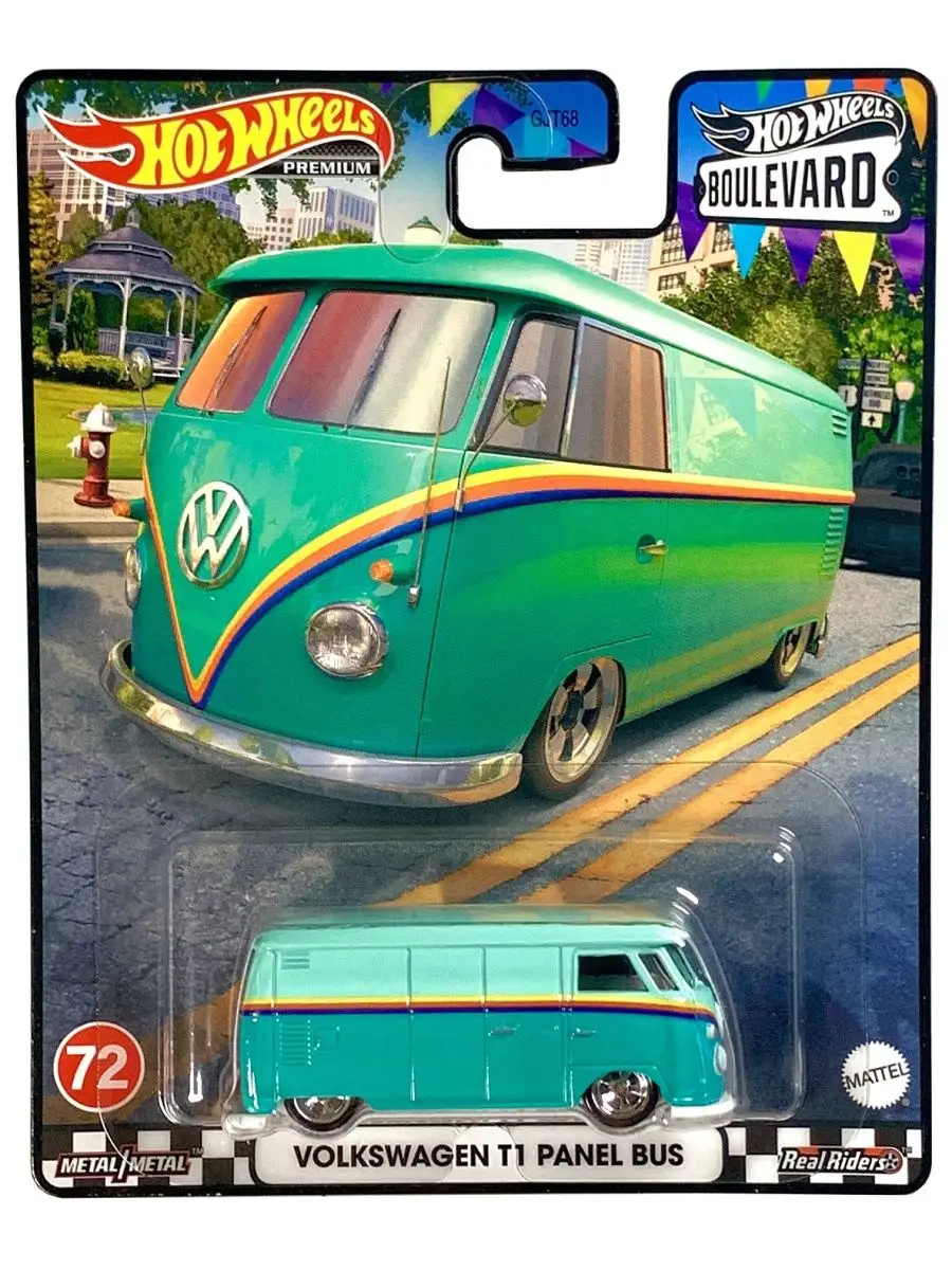 Машинка Hot Wheels Premium Volkswagen T1 Panel Bus Hot Wheels 162759852  купить в интернет-магазине Wildberries