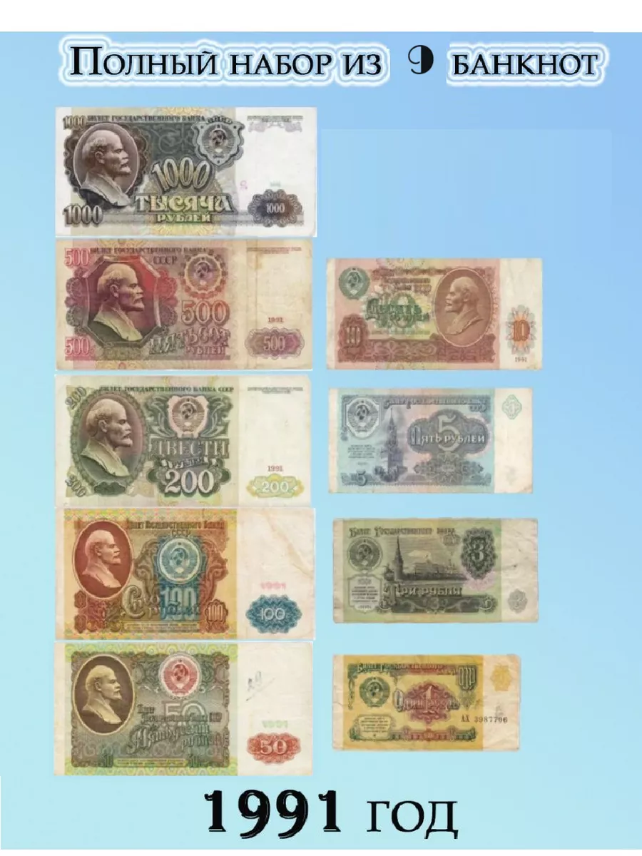 Банкноты 1991 Года Стоимость