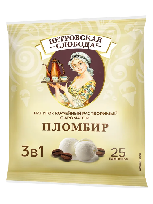Петровская слобода Кофе 3 в 1 Лесной орех 25 пакетиков, вариант, фото 2