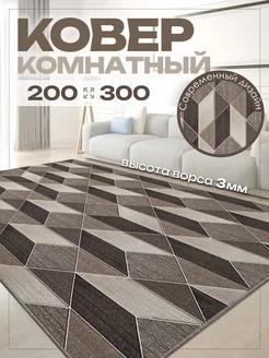 Ковер комнатный 200х300 в гостиную напольный 200 на 300 см AVELINA CARPET 162872495 купить за 3 188 ₽ в интернет-магазине Wildberries