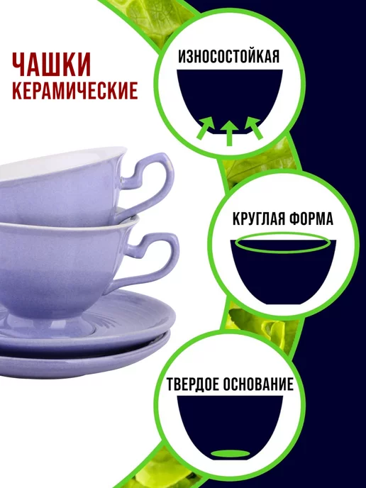 Чайный сервиз на 6 персон подарочный - фото 3