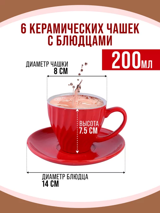 Чайный сервиз на 6 персон подарочный - фото 2