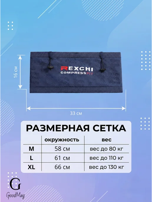 GoodM_sport Спортивный пояс для бега поясная сумка, синий, фото 4