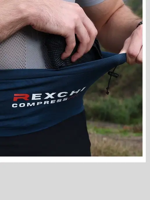 GoodM_sport Спортивный пояс для бега поясная сумка, синий, фото 6