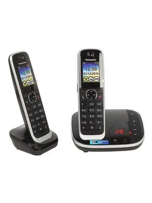 Panasonic Беспроводной телефон KX-TGJ322RUB черный, черный, фото 2