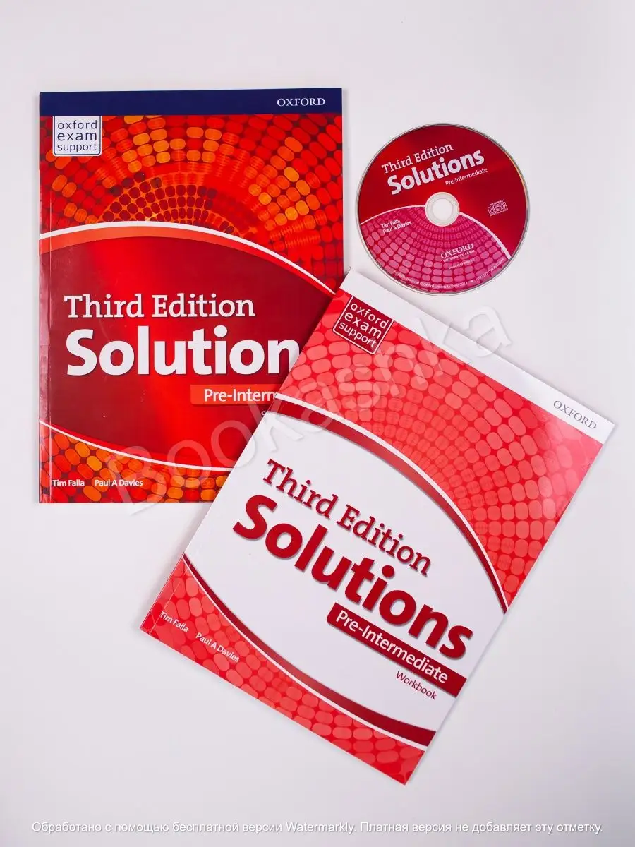 Комплект Solutions Pre-intermediate,SBook+Workbook+CD Oxford 162934979  купить за 2 275 ₽ в интернет-магазине Wildberries