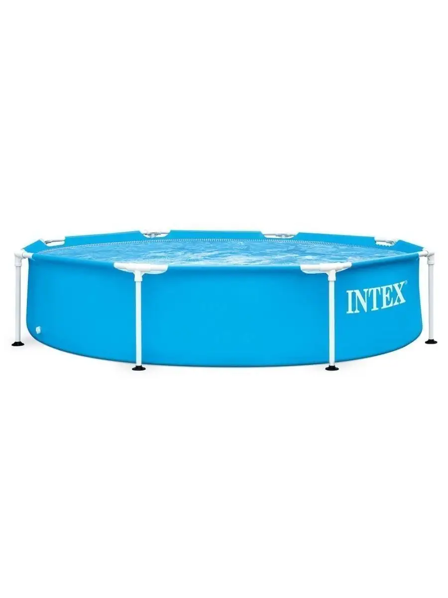 Круглый бассейн каркасный Metal Frame Pool 244х51 см Intex 162941576 купить  за 7 318 ₽ в интернет-магазине Wildberries