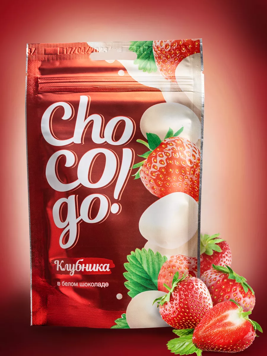 Клубника в белом шоколаде 100г Chocogo 162944796 купить за 259 ₽ в  интернет-магазине Wildberries