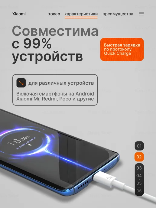 Хiаомi Быстрая турбо зарядка Xiaomi Redmi 33W & кабель Type-C, 33 Вт, фото 2