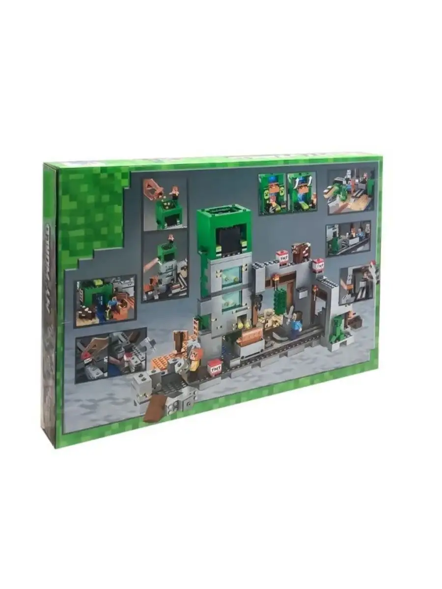 Конструктор Minecraft Шахта Крипера Майнкрафт аналог LEGO LEGO 163037485  купить за 2 862 ₽ в интернет-магазине Wildberries