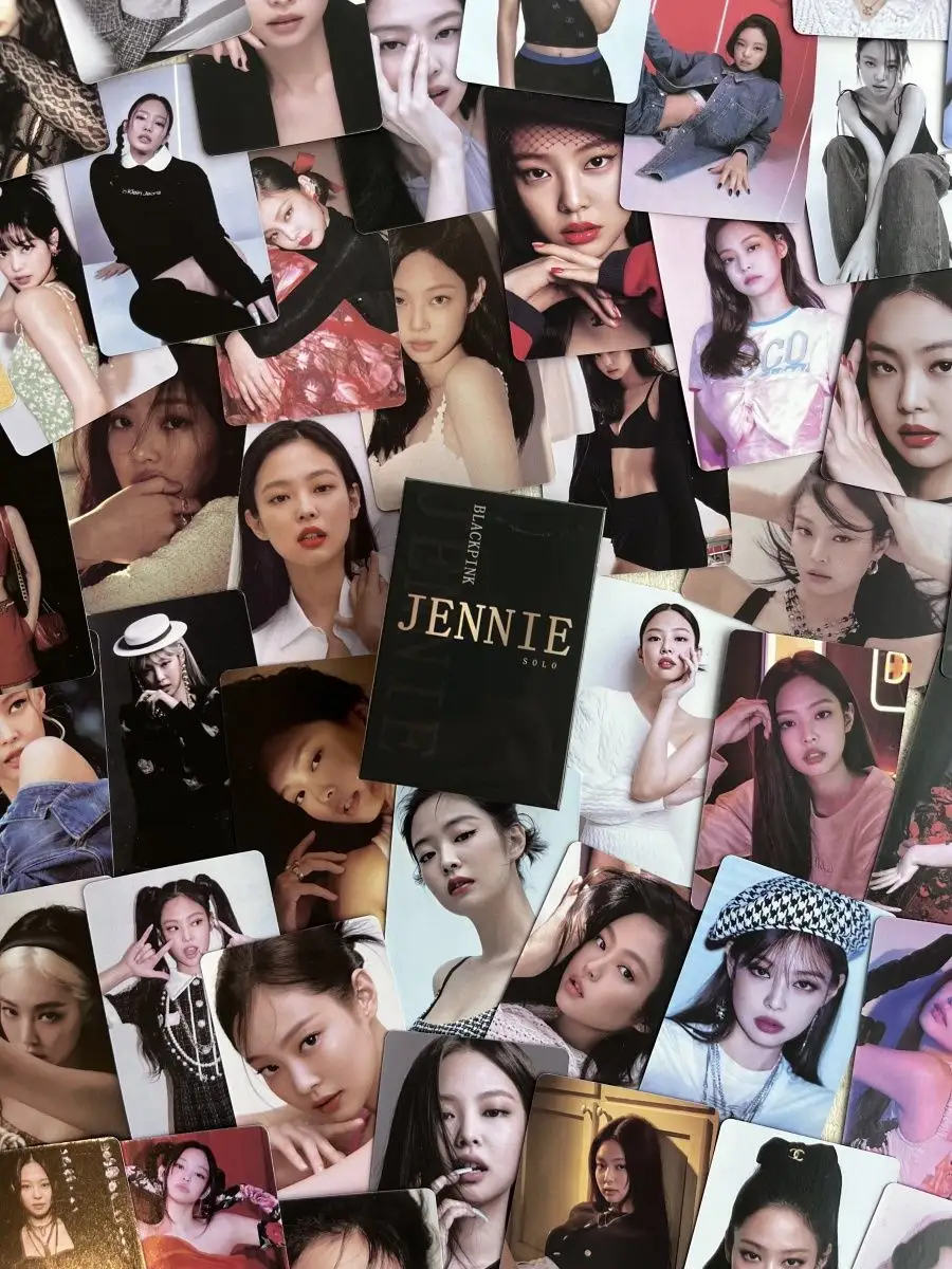 Black Pink Блекпинк Jennie (Джени) пинк кпоп карточки 54шт. k pop