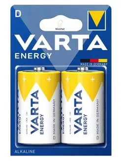 Батарейка VARTA ENERGY D LR20 2 шт MobPort 163132940 купить за 320 ₽ в интернет-магазине Wildberries