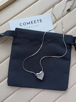 Колье цепочка с сердцем Comeete Jewelry 163144833 купить за 609 ₽ в интернет-магазине Wildberries