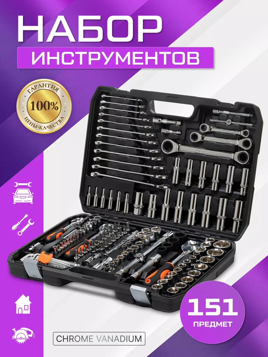 Набор инструментов 151 предмет Ineedtools 163163820 купить за 5 915 ₽ в  интернет-магазине Wildberries