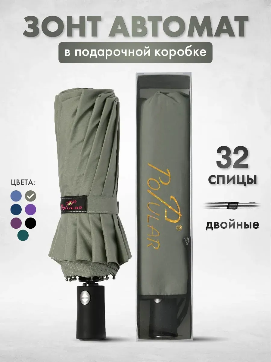 Зонт автомат антиветер усиленный