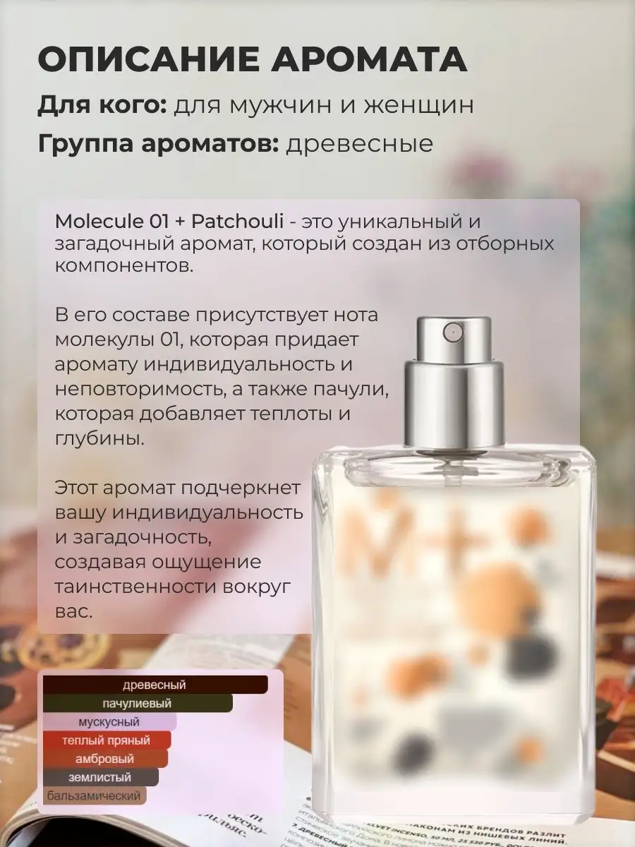 Распив духов по мотивам Escentric Molecule 01 + Patchouli Galan&Market  163247620 купить за 219 ₽ в интернет-магазине Wildberries