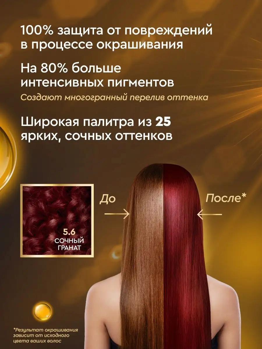 STYLIST PRO Стойкая крем краска для волос 5.6 Сочный гранат