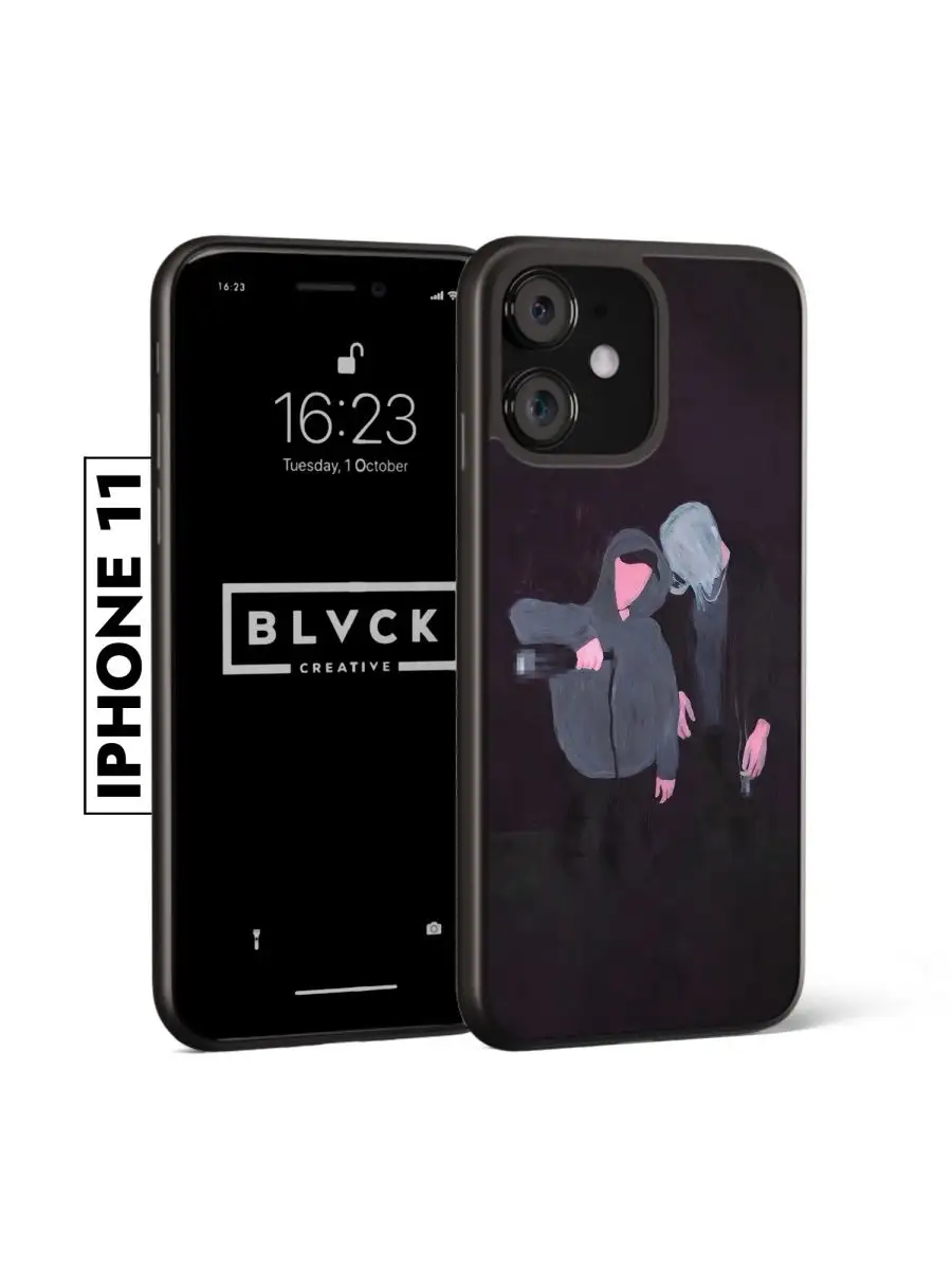 Чехол для iPhone с принтом Boulevard Depo / Бульвар Депо BLACK CREATIVE  163261038 купить в интернет-магазине Wildberries