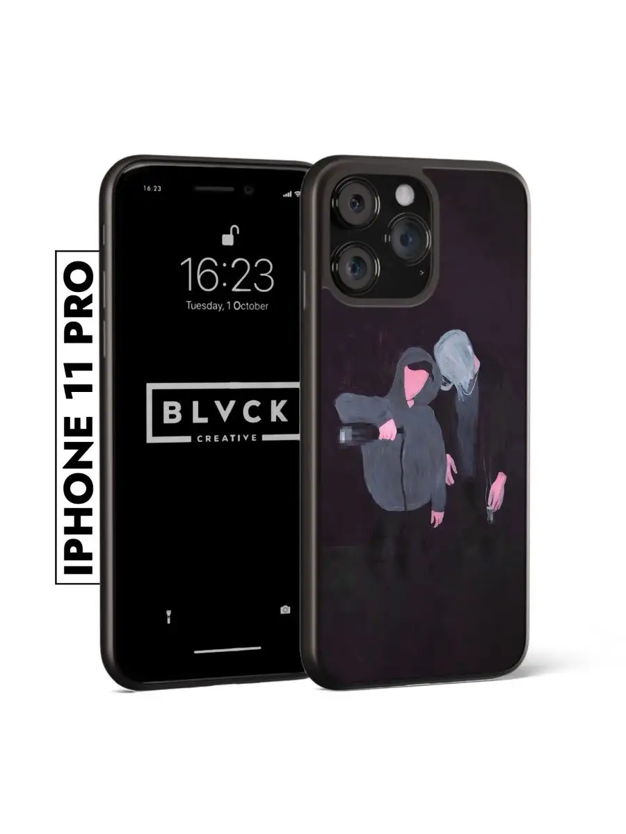 Чехол для iPhone с принтом Boulevard Depo / Бульвар Депо BLACK CREATIVE  163261052 купить в интернет-магазине Wildberries