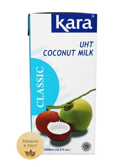 KARA Кокосовое молоко 1000мл, 1 л