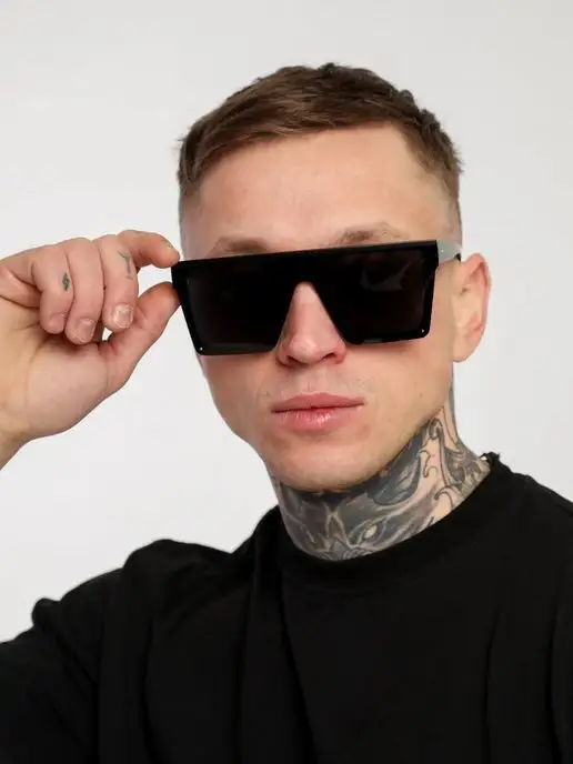 BLACK7 Солнцезащитные очки с поляризацией антибликовые, черный