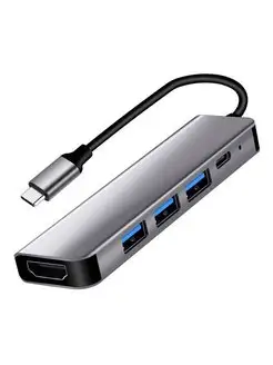 Переходник для MacBook Type-C на HDMI разветвитель usb hub 163328055 купить за 665 ₽ в интернет-магазине Wildberries