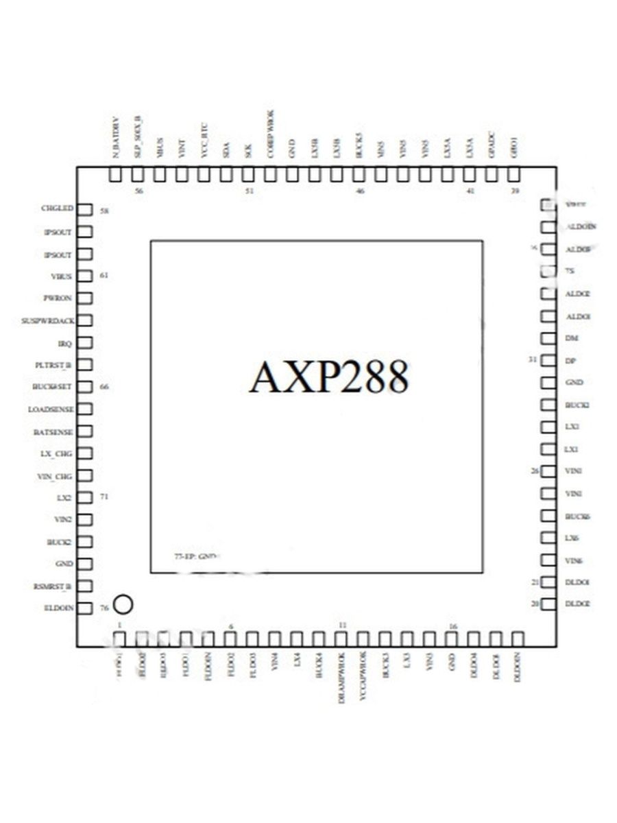 Схема включения axp202