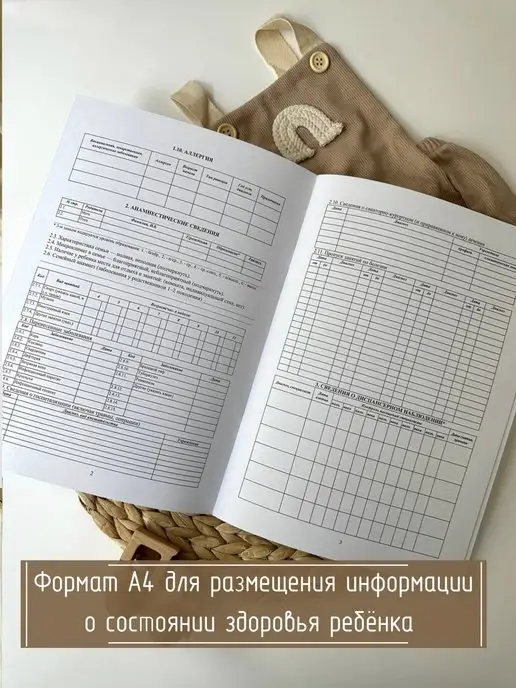 Мистер Слон Медицинская карта ребенка 026 у-2000 в поликлинику, серый, фото 3