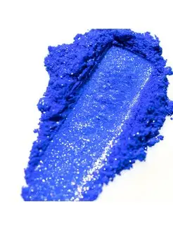 Пигмент пудра для глаз и тела 408 INGLOT. Цвет электрик, васильковый, сапфирово-синий. Вид 4.
