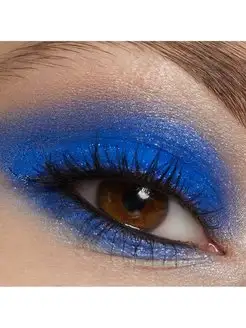 Пигмент пудра для глаз и тела 408 INGLOT. Цвет электрик, васильковый, сапфирово-синий. Вид 5.