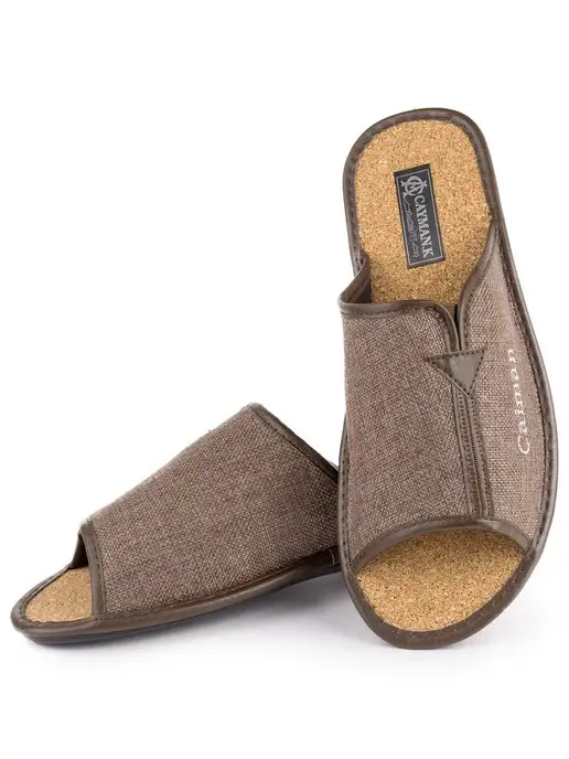 CAIMAN.K Тапочки домашние, коричневый