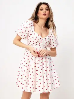 платье c сердечками нарядное UCh 163393627 купить за 2 139 ₽ в интернет-магазине Wildberries