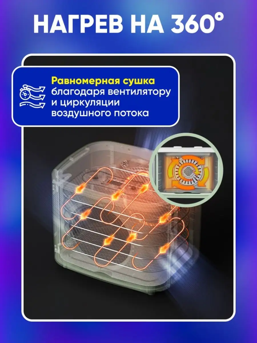 Электросушилка бытовая «ВОЛТЕРА-1000» ЛЮКС (КОМБО) (с капиллярным термостатом)