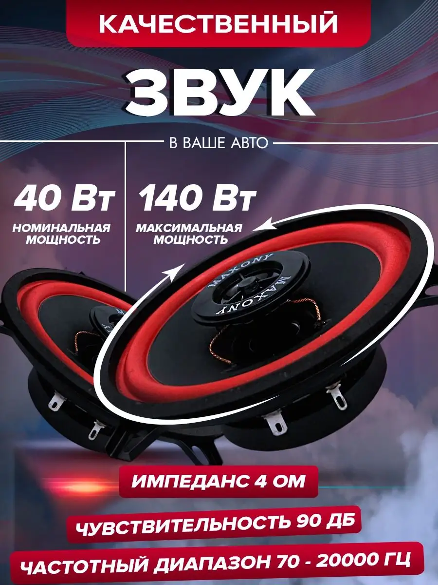 Колонки автомобильные 13 см GSTAR 163407448 купить в интернет-магазине  Wildberries