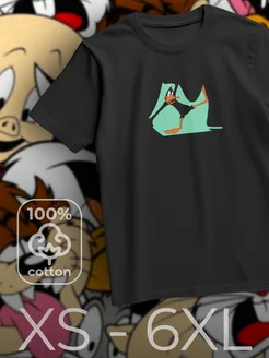 Футболка с принтом Looney Tunes Даффи Дак Юго-Восток бренд 163426311 купить за 1 301 ₽ в интернет‑магазине Wildberries