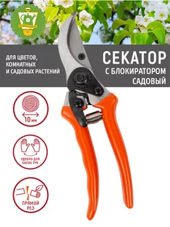 Секатор садовый с блокиратором 21 см, сталь SK-5 HRC GARDEN SHOW 163435947 купить за 240 ₽ в интернет-магазине Wildberries