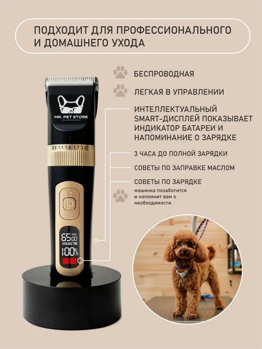 Машинка мощная для стрижки животных MR.PET STORE 163465275 купить за 2 055  ₽ в интернет-магазине Wildberries