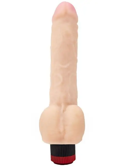 ToyForFun Вибратор-фаллоимитатор 27см, бежевый, фото 2