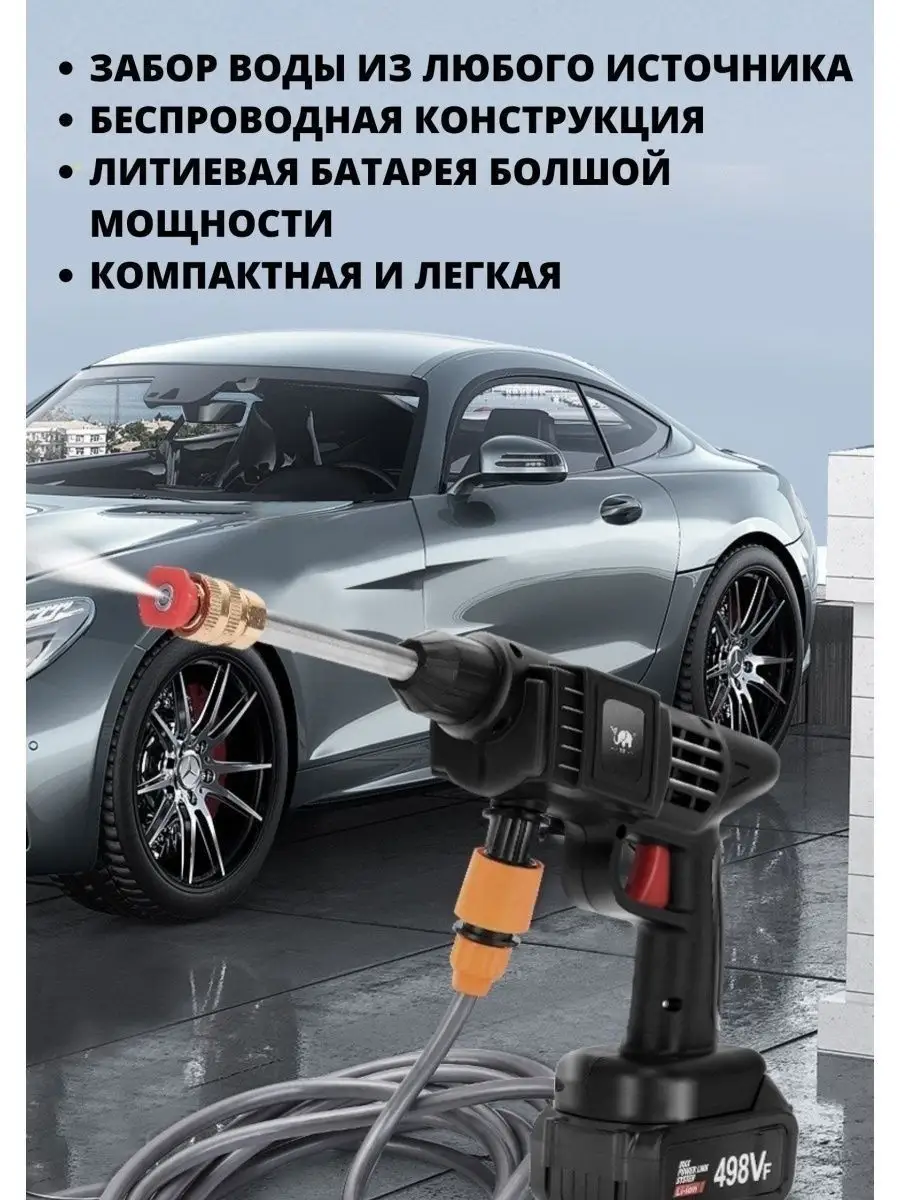 Аккумуляторная Мойка высокого давления karcher керхер Lucky Case 163478546  купить в интернет-магазине Wildberries